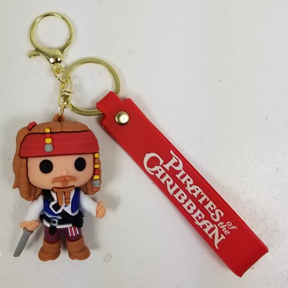 Disney Pirates of the Caribbean Key Holder - Red and Gold - Picture 2 of 8